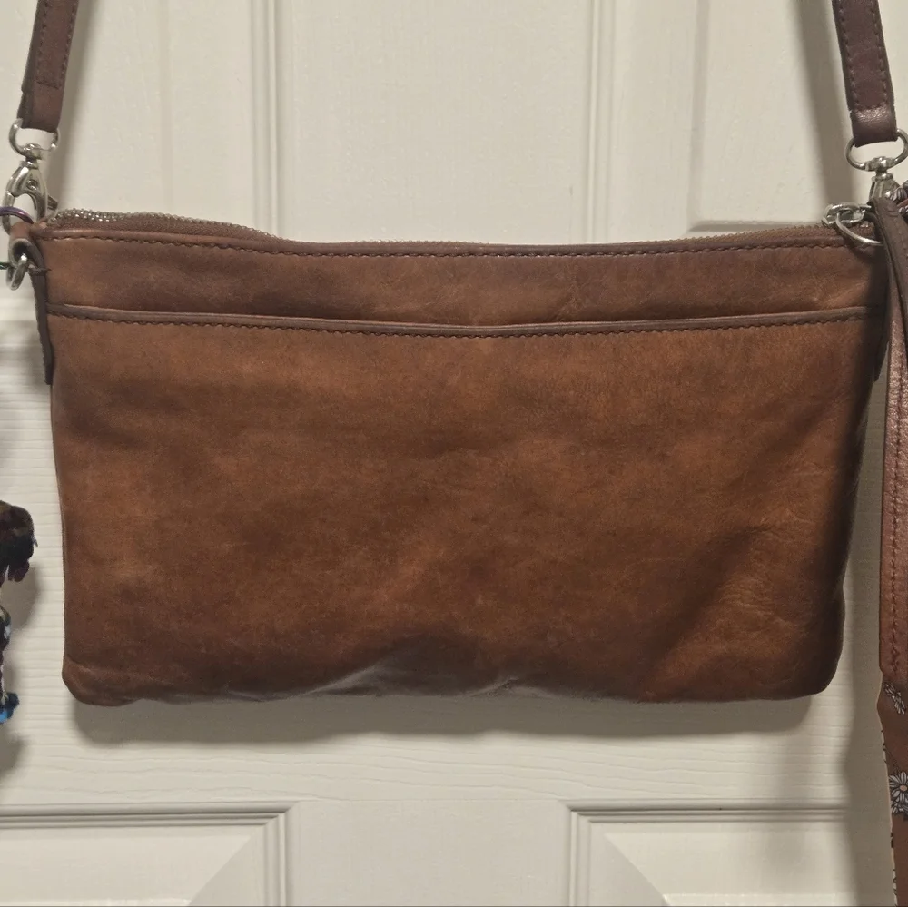 Fossil Leather Purse Crossbody Adjustable Strap - Picture 7 of 16